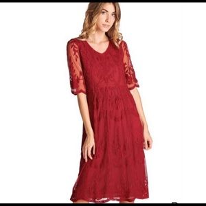 Roolee Boho Lace Dress NWOT